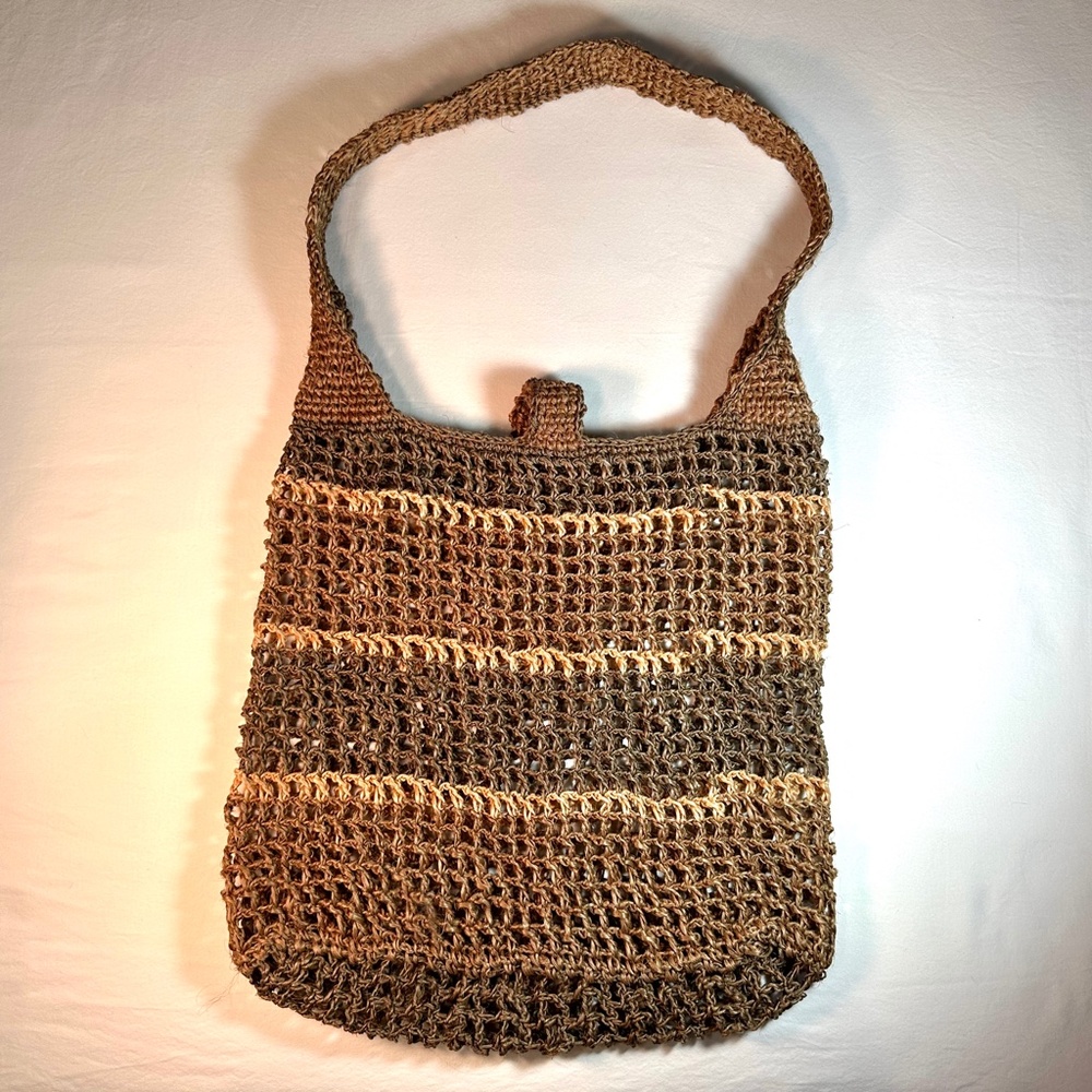 Jute Crochet Net Market Beach Bag - Picture 6 of 9
